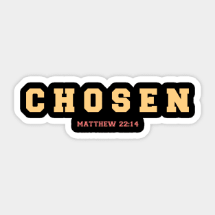 Chosen Christian Scripture Verses Sticker